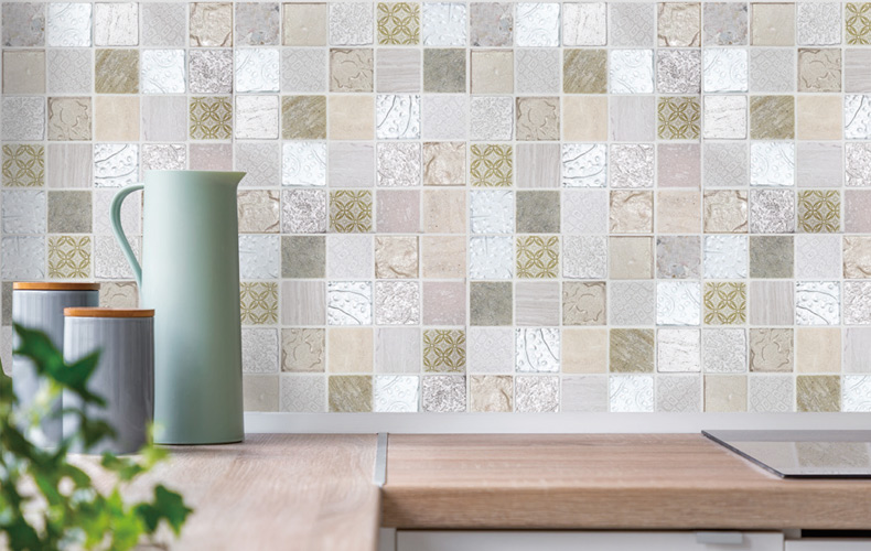 ワビサビ スリーディー モザイク｜モザイクタイルの通販｜アドヴァン