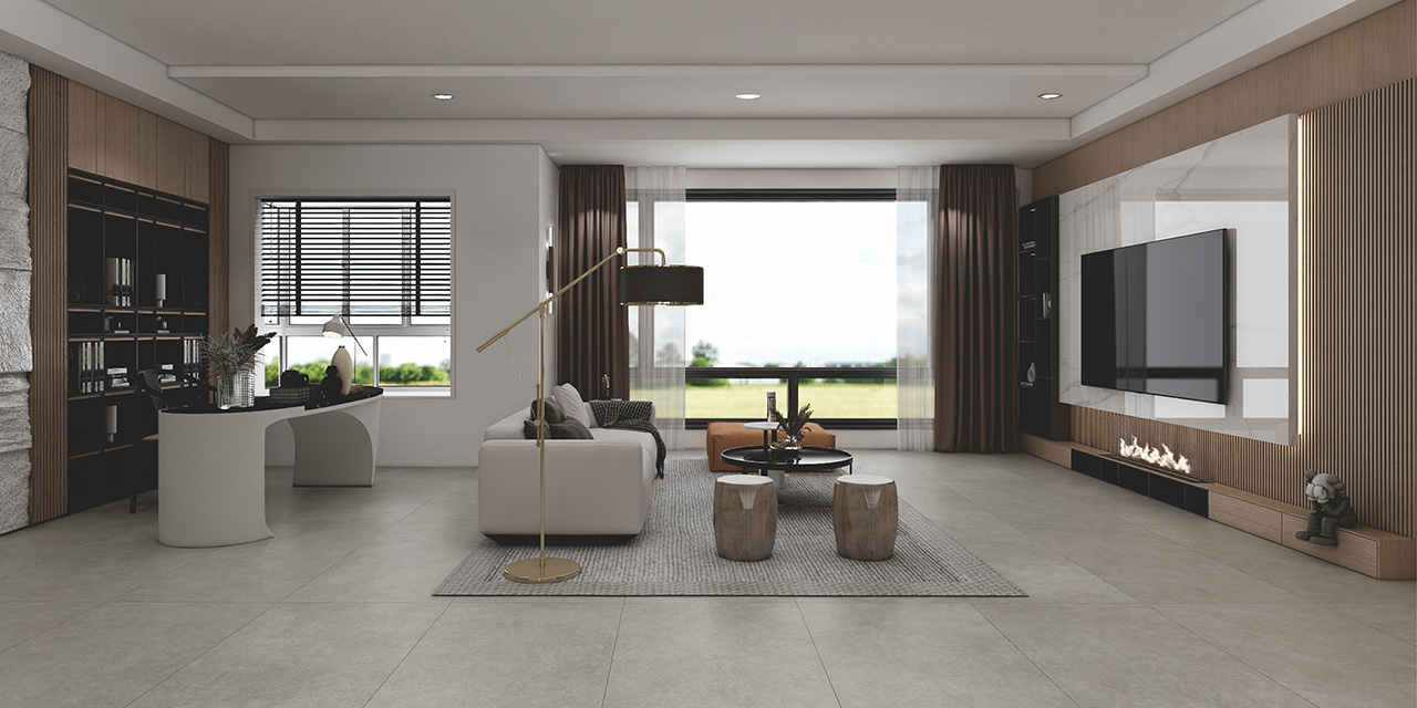 リベルソセメント グレージュ（マット）｜タイルの通販｜アドヴァン