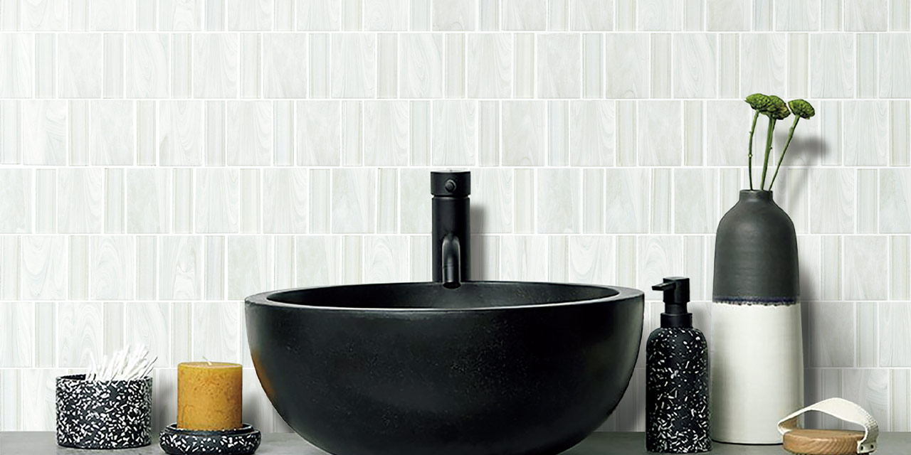 スイムスリーディーモザイク アクア｜モザイクタイルの通販