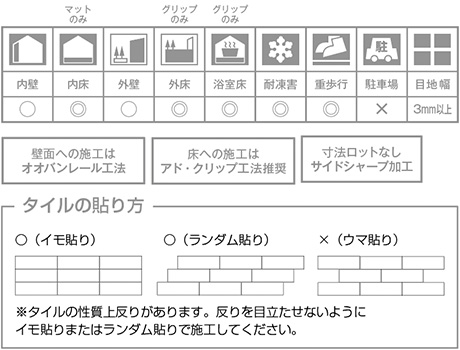 メメント ライトブラウン（グリップ）｜タイルの通販