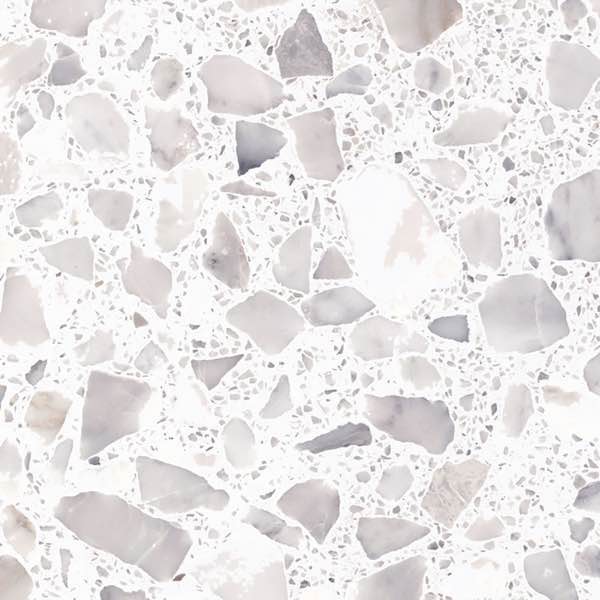 ヴェネチアン・テラゾ エンゼルホワイト 水磨 600角｜石材・天然石の