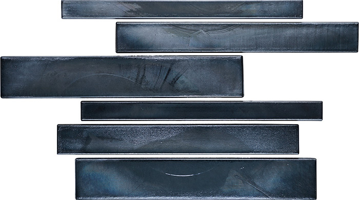 モザイクタイル　ブラック ロックボーダーモザイク ブラック｜モザイクタイルの通販｜アドヴァン