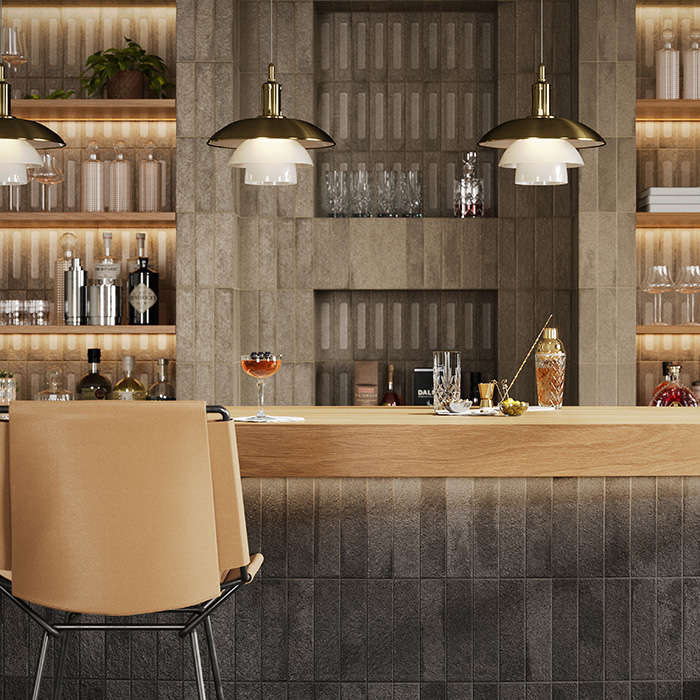 ミニアトゥーレフォルナーチェ ネロアーモ（マット）｜タイルの通販