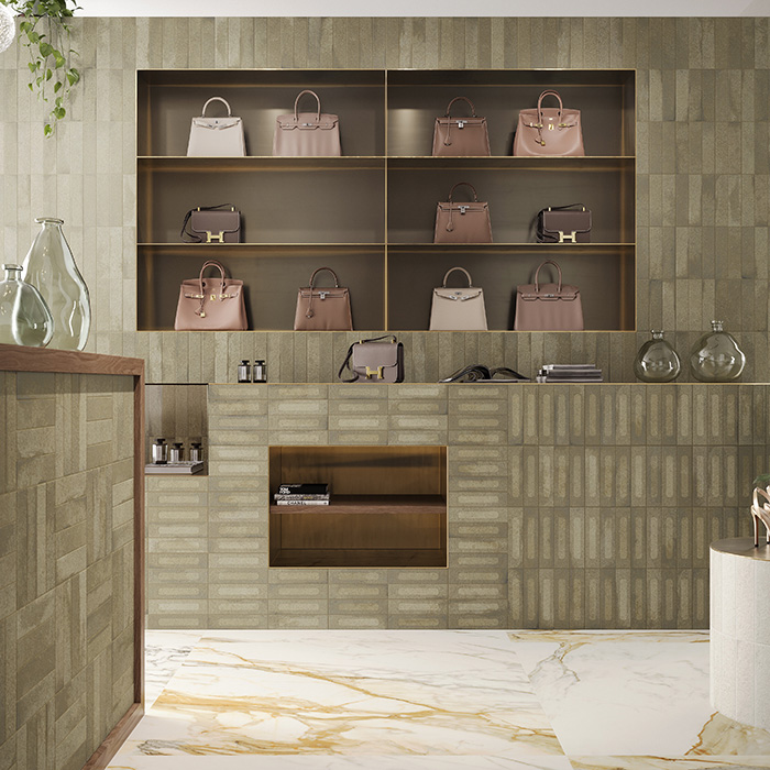 ミニアトゥーレフォルナーチェ ヴェルデマスク（マット）｜タイルの