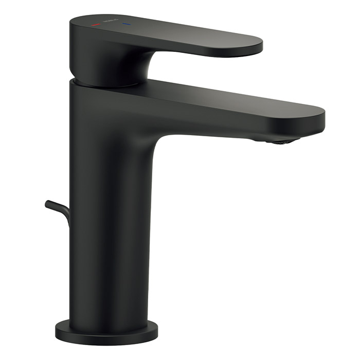 アップ 湯水混合水栓 高 ポップアップなし ブラック ヨーヨー 混合水栓低 ブラック 排水栓付属｜水栓・蛇口の通販