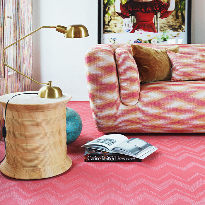 ボロン ミッソーニ ホーム ジグザグレッド｜ビニル床材・機能性床材の