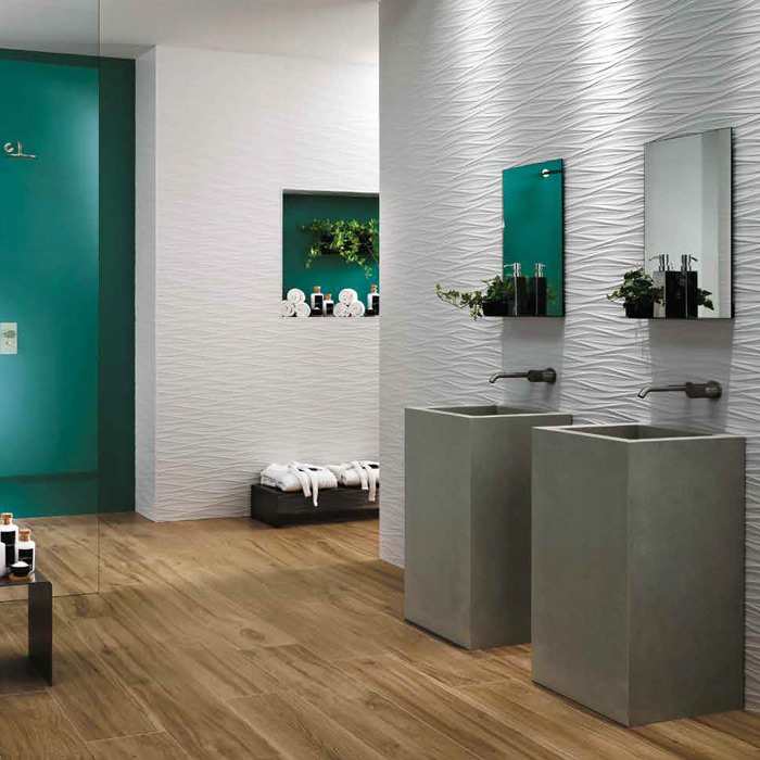 スリーディーウォール ウィンド ホワイト｜タイルの通販｜アドヴァン